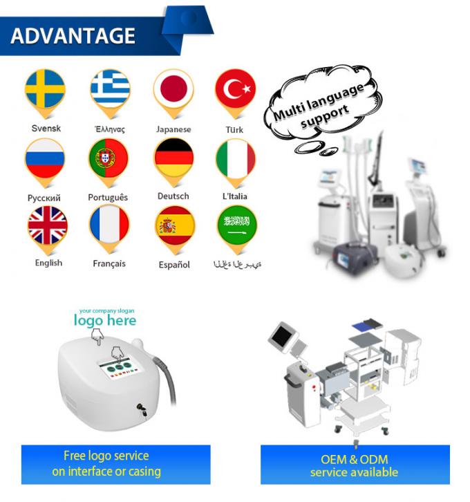 800w آلة العلاج بالتبريد الوجه -20c آلة تبريد الجلد Zimmer العلاج بالتبريد 16