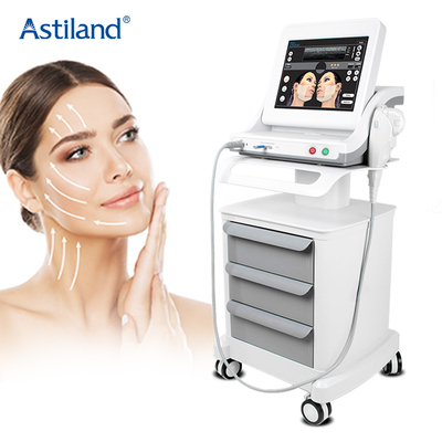 الموجات فوق الصوتية المركزة عالية الكثافة Portatil 2d 3d Mini Hifu Machine Anti Wrinkle
