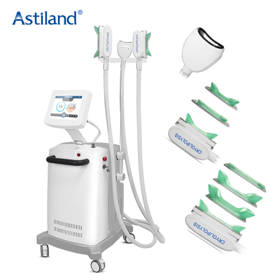 غير مؤلم 3 مقابض Cryolipolysis آلة تجميد الدهون الجسم إزالة الذقن المزدوجة